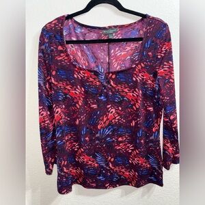 BOLD elements Women's Vibrant Long Sleeve Top-‎ Size Large